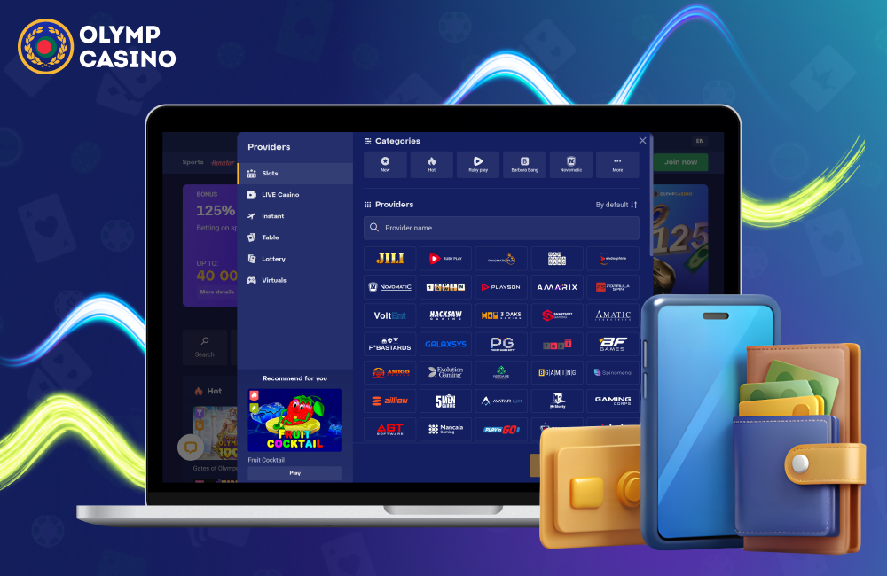Olymp Casino Bangladesh supports fast and secure deposit and withdrawal methods