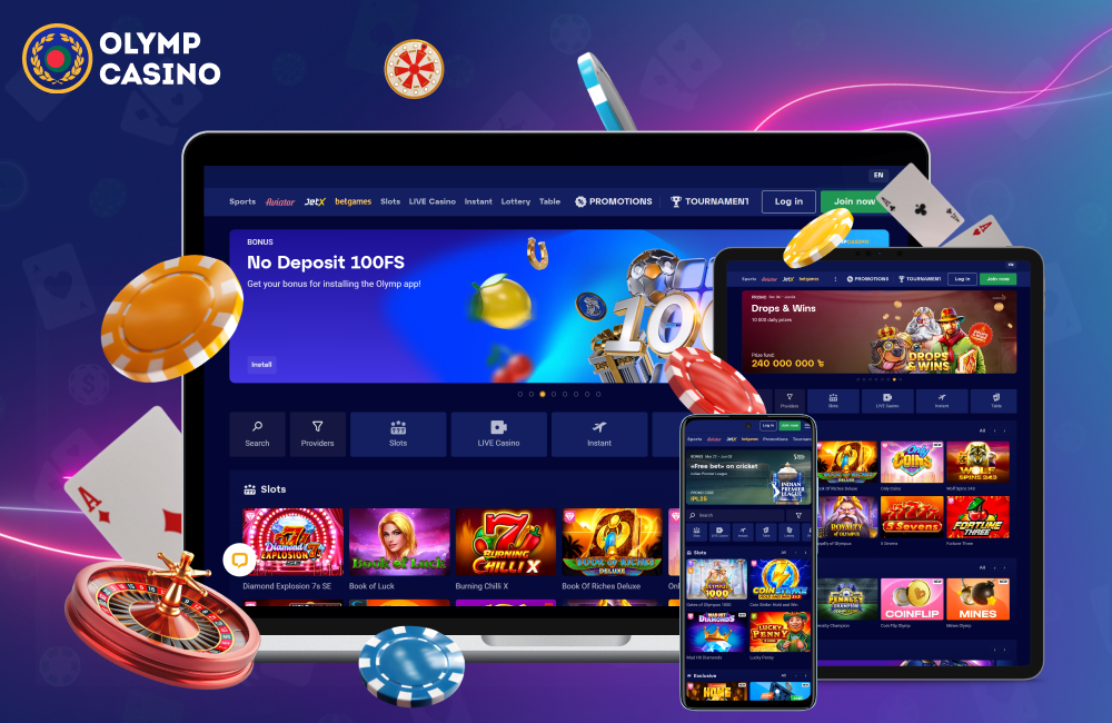 Olymp Casino in Bangladesh offers a wide selection of casino games, online sports betting and a welcome bonus