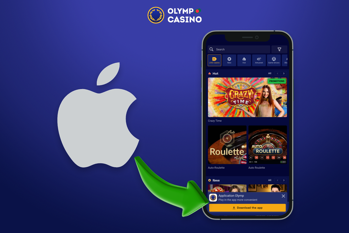 Players from Bangladesh can download the Olymp Casino app for iOS from the App Store